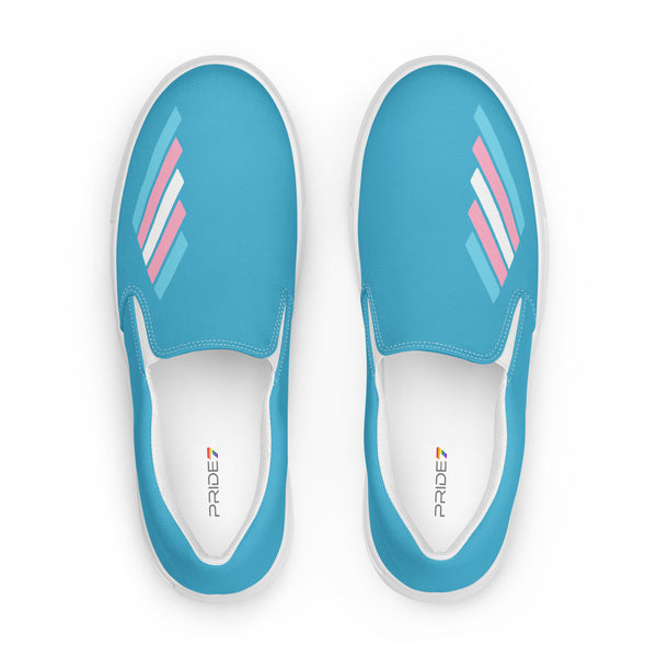 Transgender Pride Modern Blue Slip-On Shoes