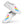 Laden Sie das Bild in den Galerie-Viewer, Pansexual Pride Modern White Slip-On Shoes
