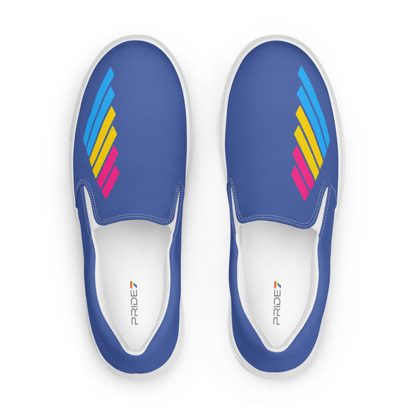 Pansexual Pride Modern Blue Slip-On Shoes