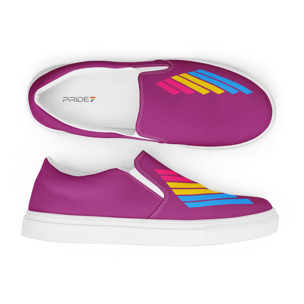 Pansexual Pride Modern Violet Slip-On Shoes