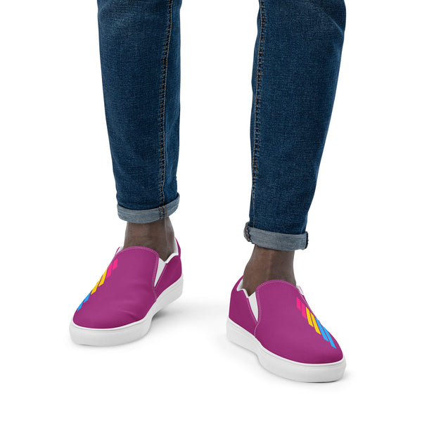 Pansexual Pride Modern Violet Slip-On Shoes