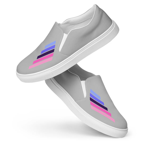 Omnisexual Pride Modern Gray Slip-On Shoes