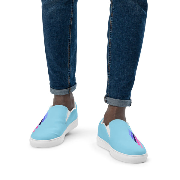 Omnisexual Pride Modern Blue Slip-On Shoes