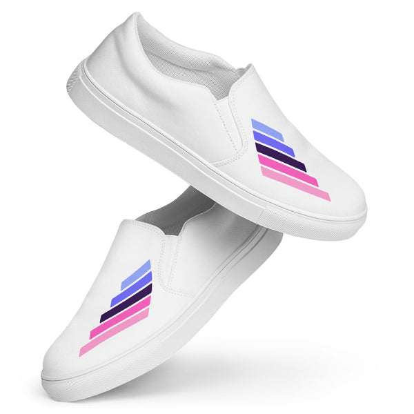 Omnisexual Pride Modern White Slip-On Shoes