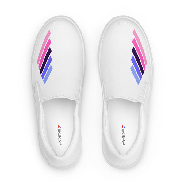 Omnisexual Pride Modern White Slip-On Shoes