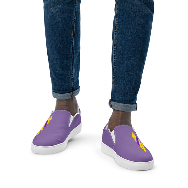 Intersex Pride Modern Purple Slip-On Shoes