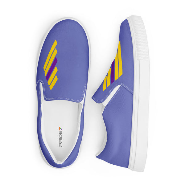 Intersex Pride Modern Blue Slip-On Shoes