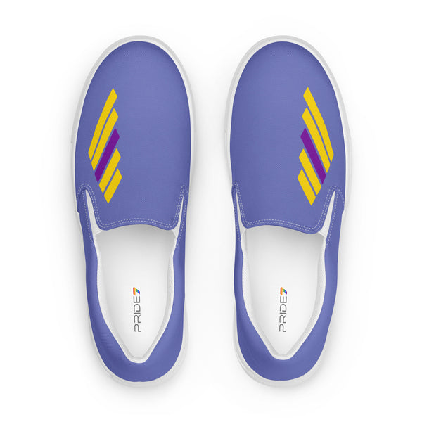 Intersex Pride Modern Blue Slip-On Shoes