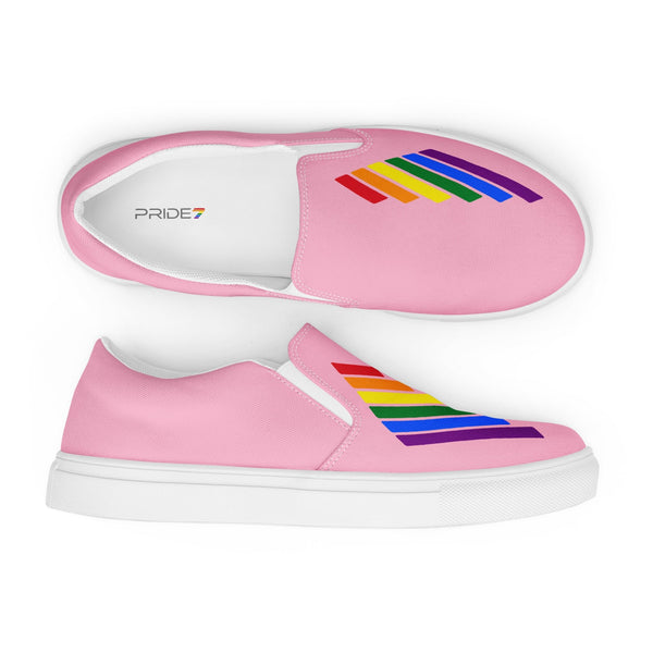 Gay Pride Modern Pink Slip-On Shoes