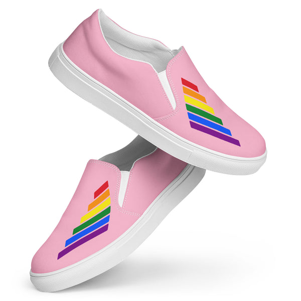 Gay Pride Modern Pink Slip-On Shoes