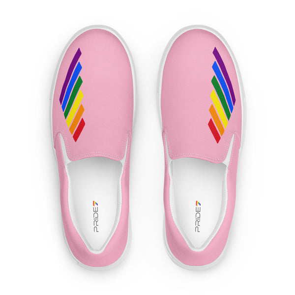 Gay Pride Modern Pink Slip-On Shoes