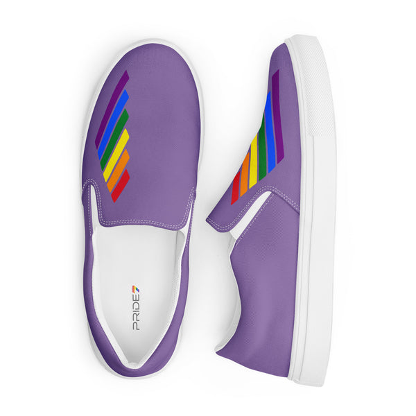 Gay Pride Modern Purple Slip-On Shoes