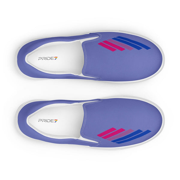 Bisexual Pride Modern Blue Slip-On Shoes