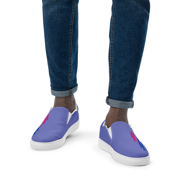 Bisexual Pride Modern Blue Slip-On Shoes