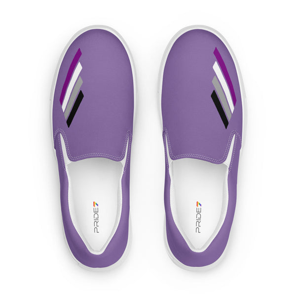 Asexual Pride Modern Purple Slip-On Shoes