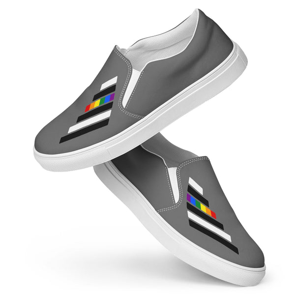 Ally Pride Modern Gray Slip-On Shoes