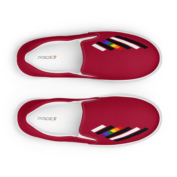 Ally Pride Modern Red Slip-On Shoes