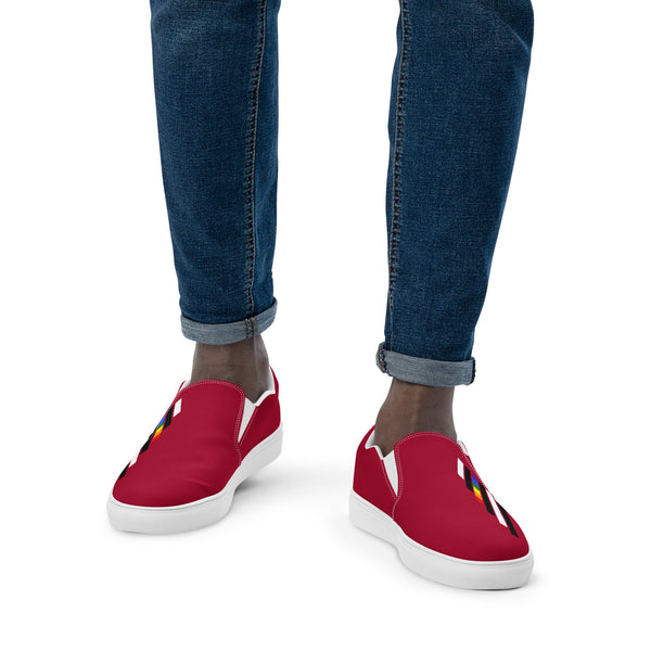 Ally Pride Modern Red Slip-On Shoes