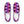 Charger l&#39;image dans la galerie, Genderfluid Pride Casual Violet Slip-On Shoes
