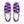 Charger l&#39;image dans la galerie, Genderfluid Pride Casual Purple Slip-On Shoes
