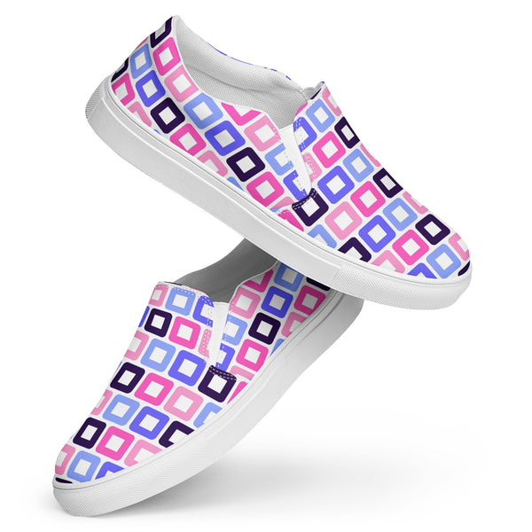 Omnisexual Pride Casual White Slip-On Shoes