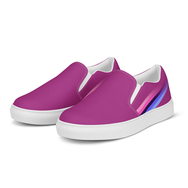 Omnisexual Pride Colors Original Violet Slip-On Shoes