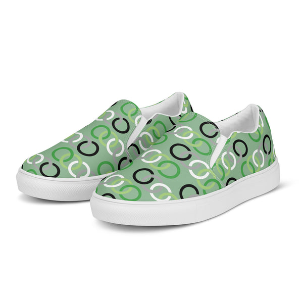 Aromantic Classic Green Slip-On Shoes