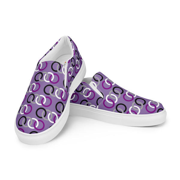 Asexual Classic Purple Slip-On Shoes