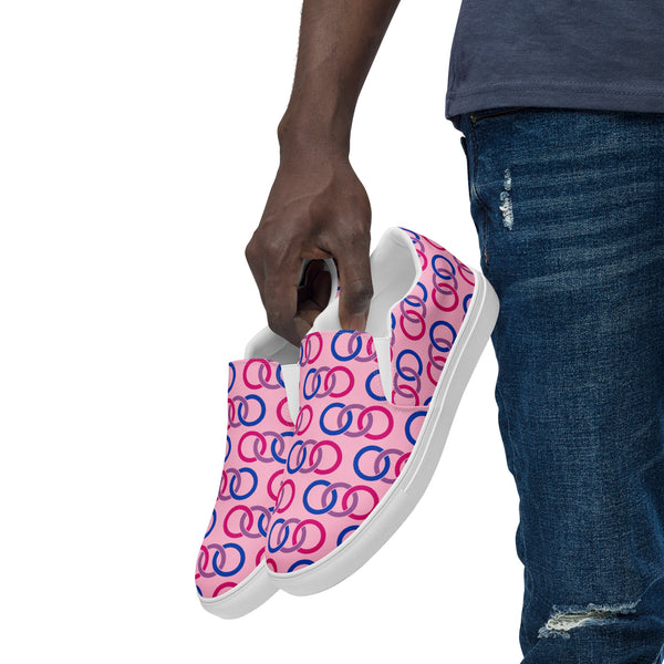 Bisexual Classic Pink Slip-On Shoes