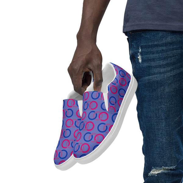 Bisexual Classic Blue Slip-On Shoes