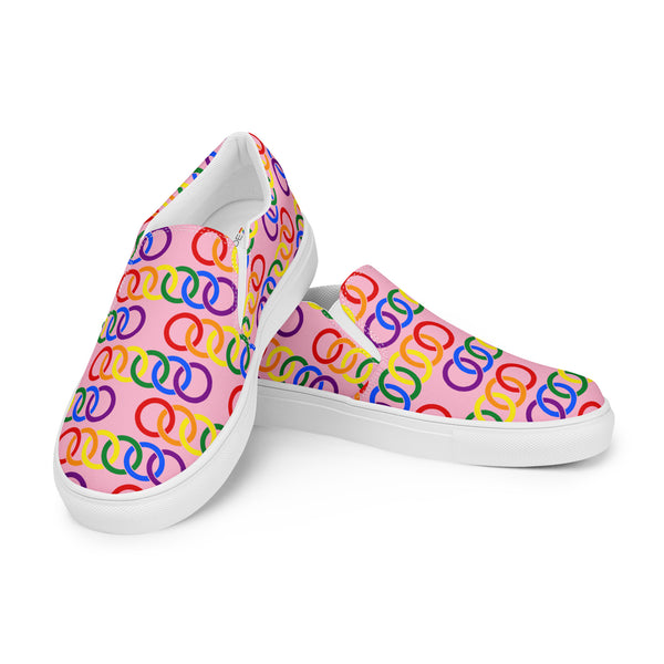 Gay Pride Classic Pink Slip-On Shoes