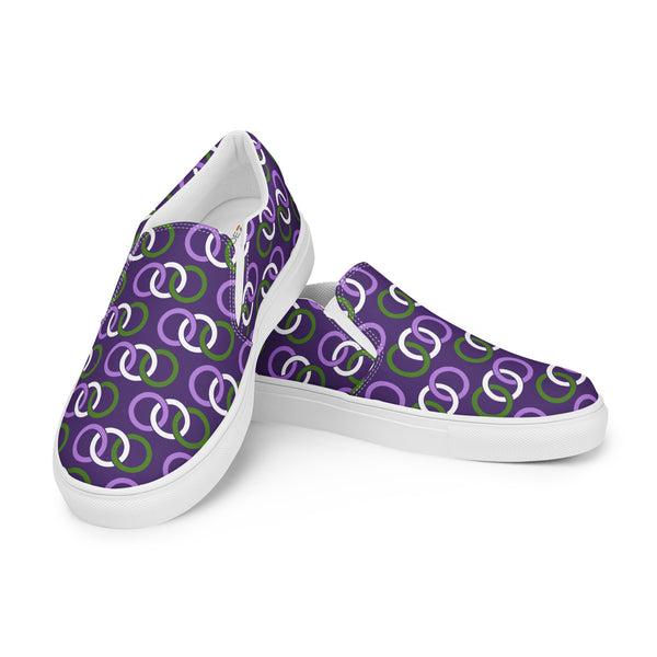 Genderqueer Pride Classic Purple Slip-On Shoes