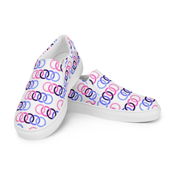 Omnisexual Pride Classic White Slip-On Shoes