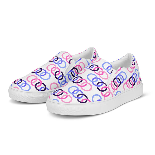 Omnisexual Pride Classic White Slip-On Shoes