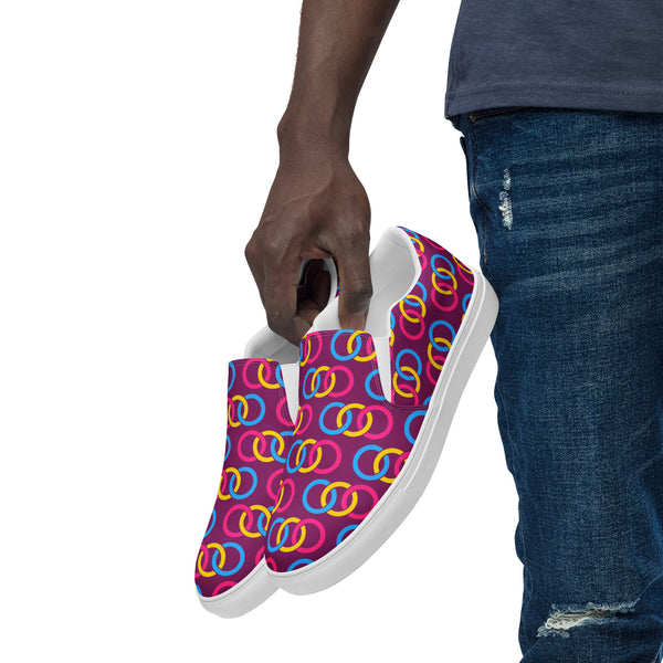 Pansexual Pride Classic Violet Slip-On Shoes