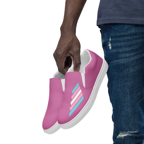 Transgender Pride Modern Pink Slip-On Shoes