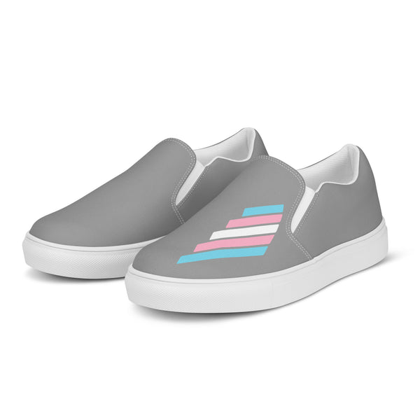 Transgender Pride Modern Gray Slip-On Shoes