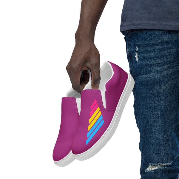 Pansexual Pride Modern Violet Slip-On Shoes