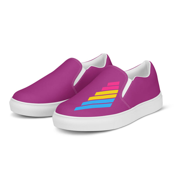 Pansexual Pride Modern Violet Slip-On Shoes