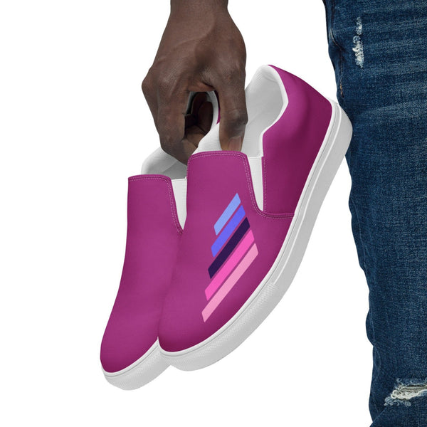 Omnisexual Pride Modern Violet Slip-On Shoes