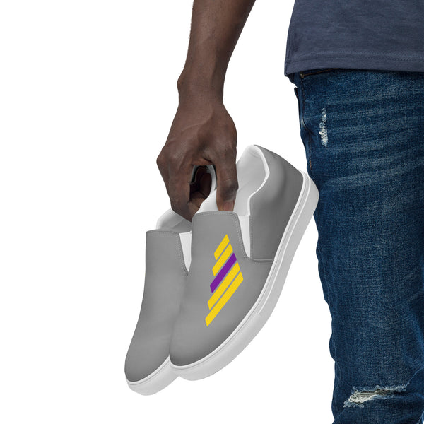 Intersex Pride Modern Gray Slip-On Shoes