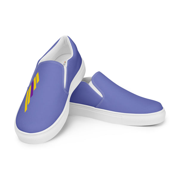 Intersex Pride Modern Blue Slip-On Shoes