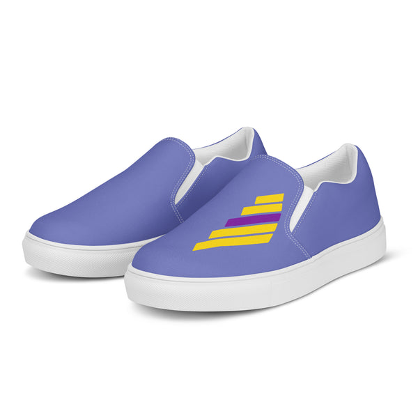 Intersex Pride Modern Blue Slip-On Shoes