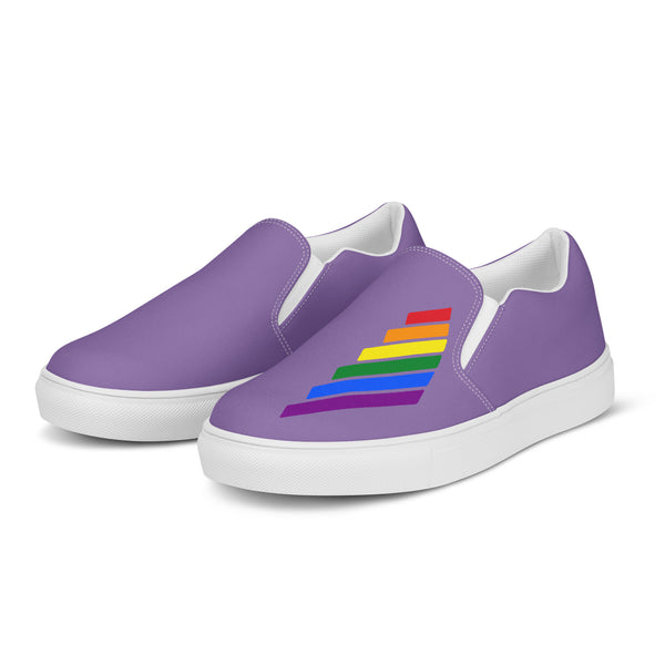 Gay Pride Modern Purple Slip-On Shoes