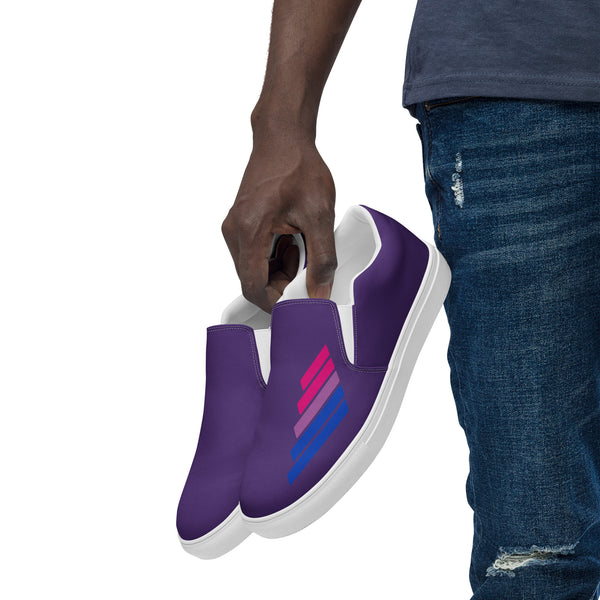 Bisexual Pride Modern Purple Slip-On Shoes