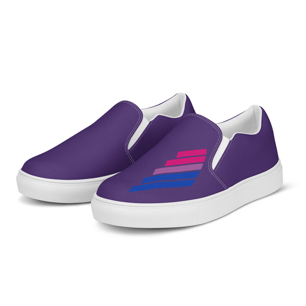 Bisexual Pride Modern Purple Slip-On Shoes