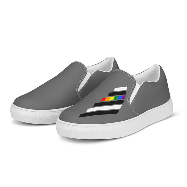 Ally Pride Modern Gray Slip-On Shoes