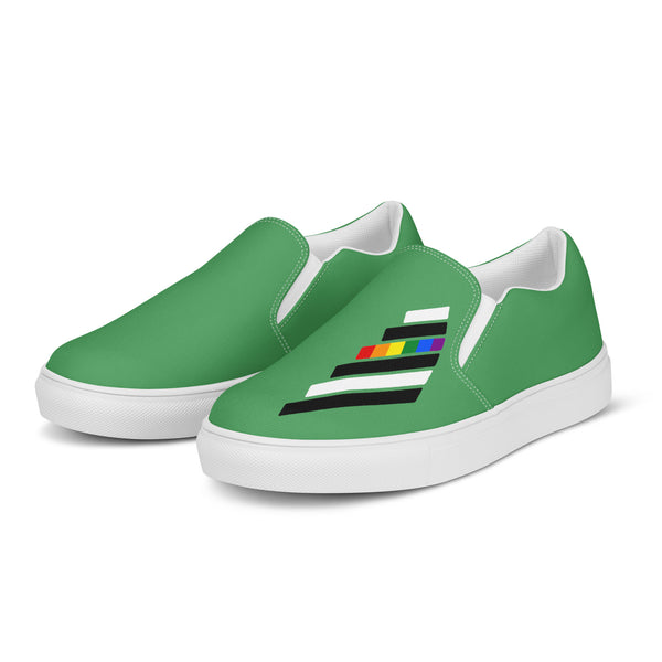 Ally Pride Modern Green Slip-On Shoes