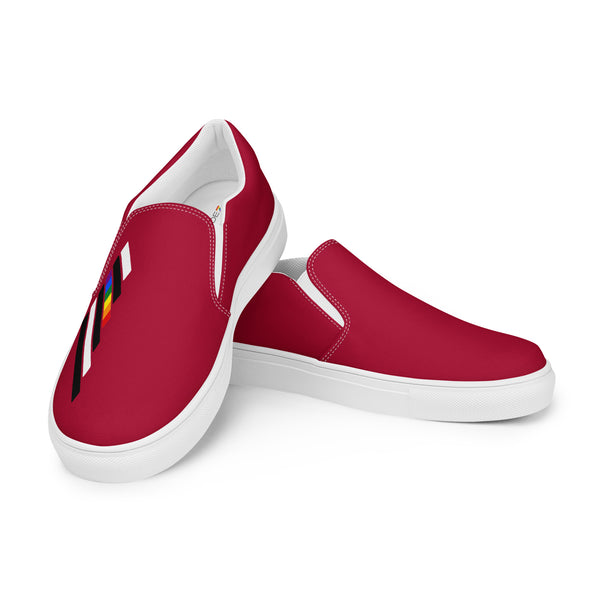 Ally Pride Modern Red Slip-On Shoes