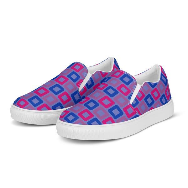 Bisexual Pride Casual Blue Slip-On Shoes